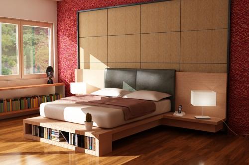 Stylish bed room design in Dubai UAE